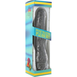 SEVEN CREATIONS - WINYLOWY WIBRATOR W KSZTALCIE P CZARNY PENIS 20 CM