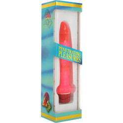 SEVEN CREATIONS - CIENKI ROZOWY WIBRATOR ANALNY W JELLY