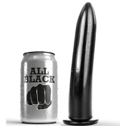 ALL BLACK - ROZSZERZACZ ANALNY I POCHWOWY 20 CM