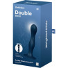 SATISFYER - DOUBLE BALL-R SILIKONOWY DILDO NIEBIESKI