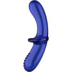 SATISFYER - PODWOJNY KRYSZTALOWY DILDO NIEBIESKI
