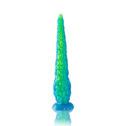 EPIC - SCYLLA FLUORESCENCYJNY CIENKI DILDO Z MACKA MALY ROZMIAR