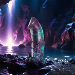 EPIC - BAZYLISKOWY DILDO PODWÓJNIE LUSKOWANE PRZYJEMNOSC DUZY ROZMIAR