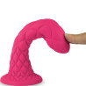 SILEXD - DREAMY DILDO FANTASY PŁYNNY SILIKON TERMOREAKTYWNY FUKSJA 18,5 CM
