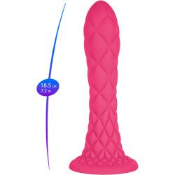 SILEXD - DREAMY DILDO FANTASY SILICONE LIQUIDE THERMOREACTIF FUCHSIA 18,5 CM