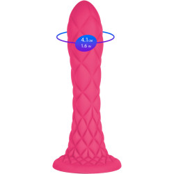 SILEXD - DREAMY DILDO FANTASY SILICONE LIQUIDE THERMOREACTIF FUCHSIA 18,5 CM