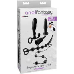 ANAL FANTASY ELITE COLLECTION - ZESTAW ANALNY FANTASY DLA POCZĄTKUJĄCYCH CZARNY
