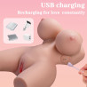 XISE - FRIEDA REALISTISCHER WEIBLICHER TORSO MIT VIBRATION 36 CM