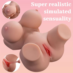 XISE - FRIEDA TORSO FEMMINILE REALISTICO CON VIBRAZIONE 36 CM