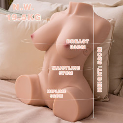 XISE - DANIA THRUSTING REALISTISCHER VIBRIERENDER WEIBLICHER TORSO 52 CM