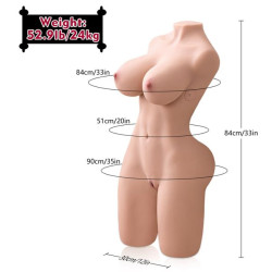 XISE - ERICA THRUSTING REALISTYCZNY TORSO Z WIBRACJĄ KOBIET 84 CM
