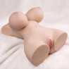 XISE - KLEINER STOSSENDER REALISTISCHER TORSO MIT WEIBLICHER VIBRATION 40 CM