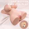 XISE - KLEINER STOSSENDER REALISTISCHER TORSO MIT WEIBLICHER VIBRATION 40 CM