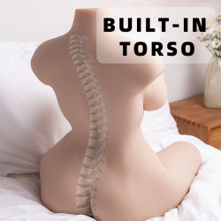 XISE - ORGANISIERTER, REALISTISCHER WEIBLICHER TORSO MIT STOSSENDER 71 CM