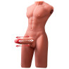 XISE - JASON PÓŁ CIAŁA REALISTYCZNY MĘSKI TORSO Z PCHANIEM I WIBRACJĄ 55 CM
