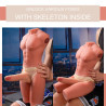 XISE - JASON MEIO CORPO TORSO MASCULINO REALISTA COM IMPULSO E VIBRAÇÃO 55 CM