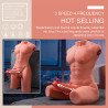 XISE - JASON MEIO CORPO TORSO MASCULINO REALISTA COM IMPULSO E VIBRAÇÃO 55 CM