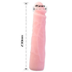 BAILE - REALISTYCZNY DOTYKOWY SILIKONOWY DILDO 23 CM