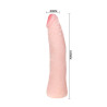 BAILE - REALISTYCZNY DOTYK SKORY SILIKONOWY DILDO 19 CM LOSOWY KOLOR PUDELKA