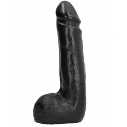 ALL BLACK - MIEKKIE CZARNE REALISTYCZNE DILDO 20 CM