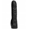 ALL BLACK - DILDO CZARNE REALISTYCZNE 20 CM