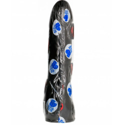 ALL BLACK - DILDO CZARNE REALISTYCZNE 20 CM