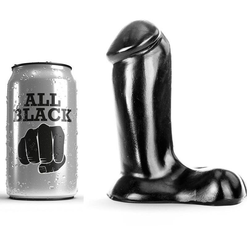 ALL BLACK - REALISTYCZNE DILDO 14 CM