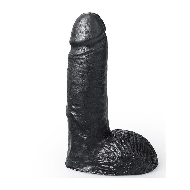 HUNG SYSTEM - REALISTIC DILDO BLACK COLOR CESAR 19 CM HUNG SYSTEM - REALISTIC DILDO BLACK COLOR CESAR 19 CM