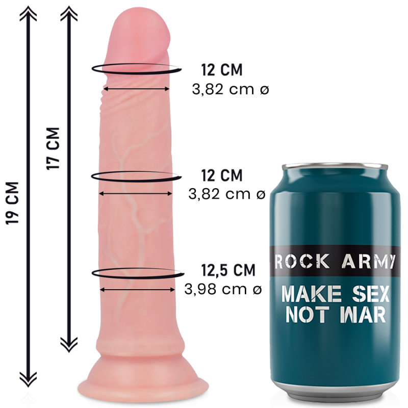 ROCKARMY - PLYNNY SILIKON PREMIUM AVENGER REALISTYCZNY 19 CM -O- 3.98 CM