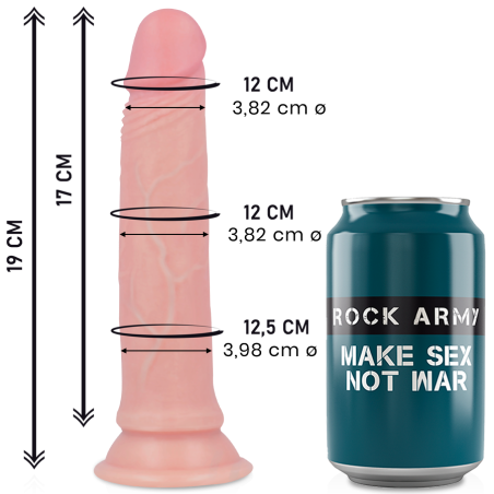 ROCKARMY - PLYNNY SILIKON PREMIUM AVENGER REALISTYCZNY 19 CM -O- 3.98 CM