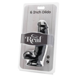 GET REAL - DILDO 12 CM Z KULKAMI CZARNE