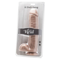 GET REAL - DILDO 28 CM ZE SKORA KULEK
