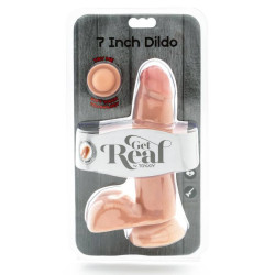 GET REAL - DILDO O PODWOJNEJ GESTOSCI 12 CM SKORY KULEK