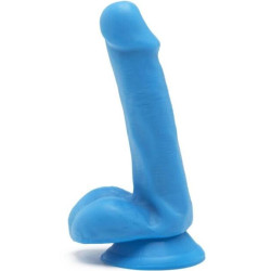 GET REAL - HAPPY DICKS DILDO 12 CM KULKI NIEBIESKIE