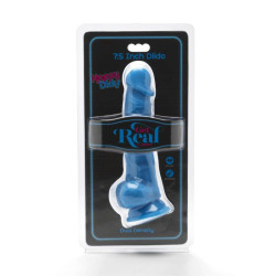 GET REAL - HAPPY DICKS 19 CM Z PILKAMI NIEBIESKIMI