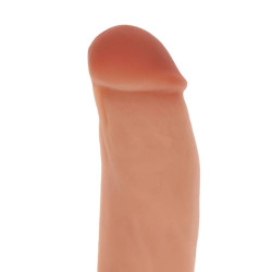 GET REAL - SILIKONOWY DILDO 18 CM W KULKACH SKORA