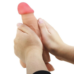 PRETTY LOVE - SERIA SLIDING SKIN REALISTYCZNY DILDO Z ZDALNE STEROWANIE PRZYSSAWKA 21,8 CM