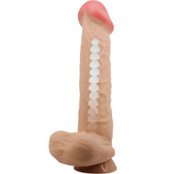 PRETTY LOVE - SERIA SLIDING SKIN REALISTYCZNY DILDO Z PRZYSsawkA 26 CM