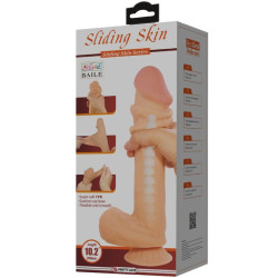PRETTY LOVE - SERIA SLIDING SKIN REALISTYCZNY DILDO Z PRZYSsawkA 26 CM