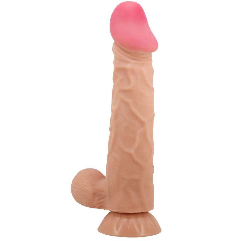 PRETTY LOVE - SERIA SLIDING SKIN REALISTYCZNY DILDO Z PRZYSsawkA 24 CM