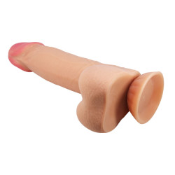 PRETTY LOVE - SERIA SLIDING SKIN REALISTYCZNY DILDO Z PRZYSsawkA 21,8 CM