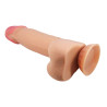 PRETTY LOVE - SERIA SLIDING SKIN REALISTYCZNY DILDO Z PRZYSsawkA 21,8 CM