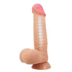 PRETTY LOVE - SERIA SLIDING SKIN REALISTYCZNY DILDO Z PRZYSsawkA 21,8 CM