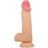 PRETTY LOVE - SLIDING SKIN SERIES REALISTIC DILDO WITH SLIDING SKIN SUCTION CUP 20.6 CM