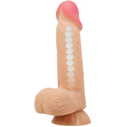 PRETTY LOVE - SERIA SLIDING SKIN REALISTYCZNY DILDO Z PRZYSsawkA 20,6 CM
