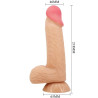 PRETTY LOVE - SÉRIE SLIDING SKIN GODE RÉALISTE AVEC VENTOUSE SLIDING SKIN 20,6 CM