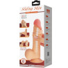 PRETTY LOVE - SERIA SLIDING SKIN REALISTYCZNY DILDO Z PRZYSsawkA 20,6 CM