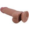 PRETTY LOVE - SERIA SLIDING SKIN REALISTYCZNY DILDO Z PRZYSsawkA BRAZOWEJ SKÓRY PRZESUWANEJ 19,4 CM