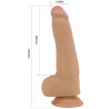 PRETTY LOVE - DRACO DILDO REALISTICO 23 CM CARNE