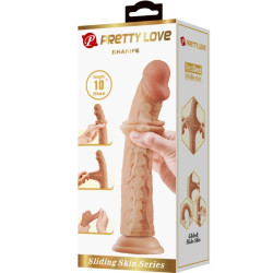 PRETTY LOVE - SHARIFE REALISTYCZNY DILDO 25 CM MIĘSO